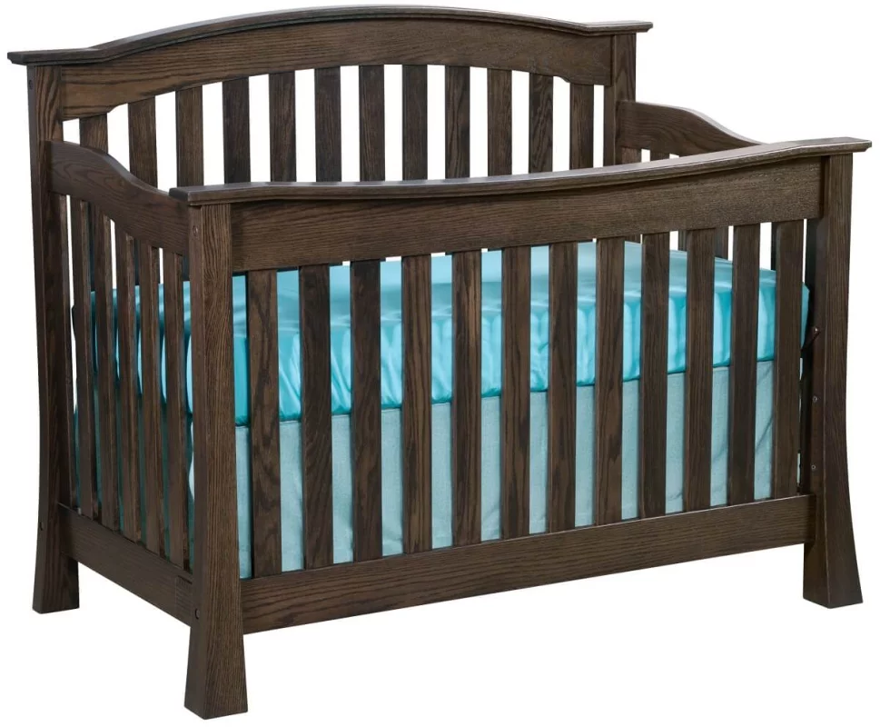 Oak Amish Made Baby Crib