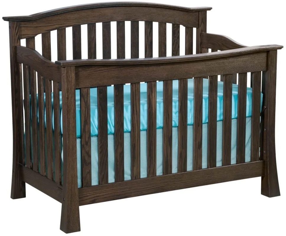 Oak Amish Made Baby Crib