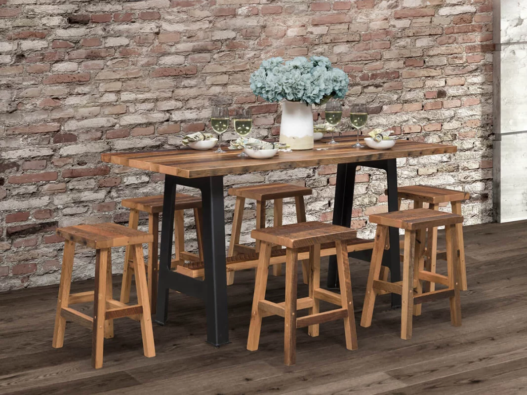 Benton Industrial Bistro Set
