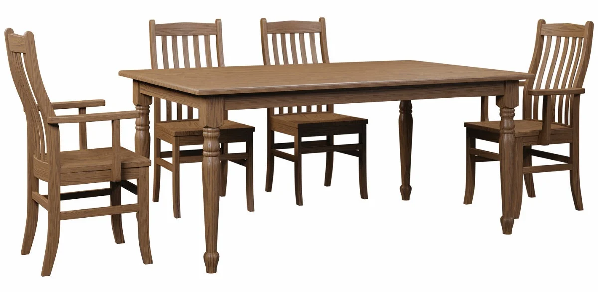 Shown with Bishop Leg Table