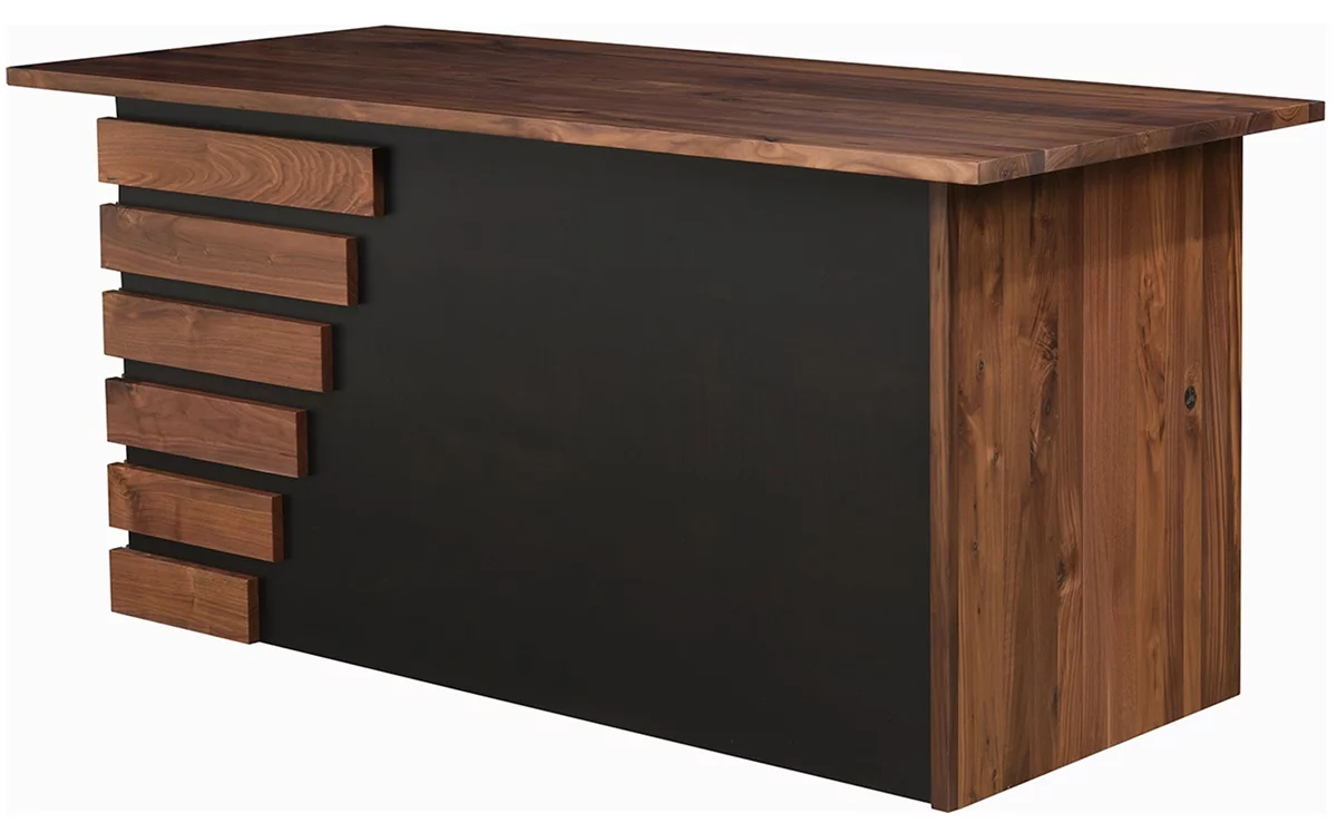 Contemporary Hardwood Desk