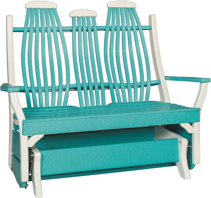 Rustic Outdoor Loveseat Glider