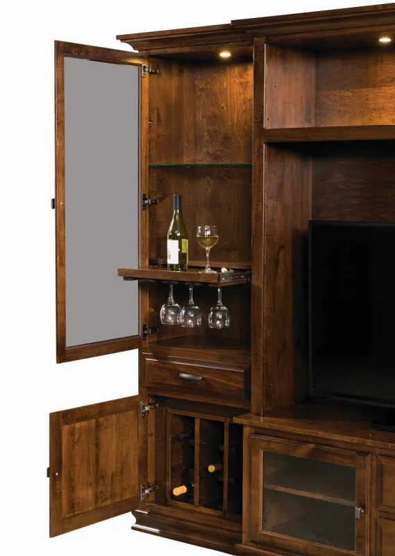 Entertainment Center with Wine Storage