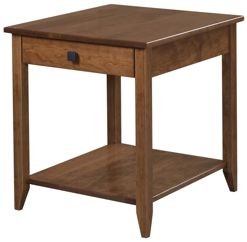 Rustic Cherry End Table