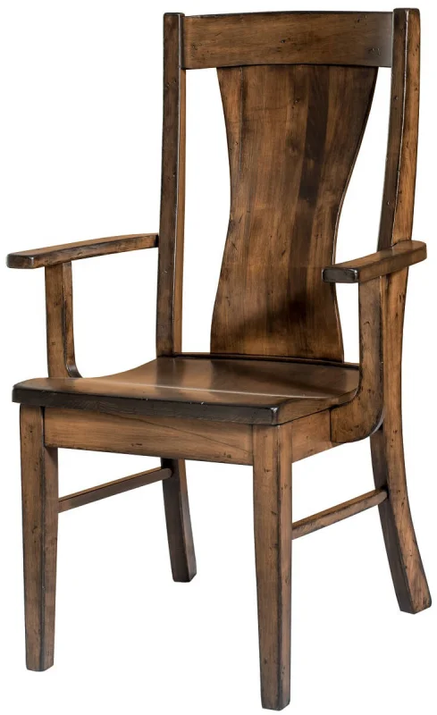 Brown Maple Arm Chair