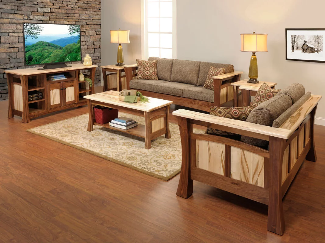 Rustic Brown Maple and Walnut