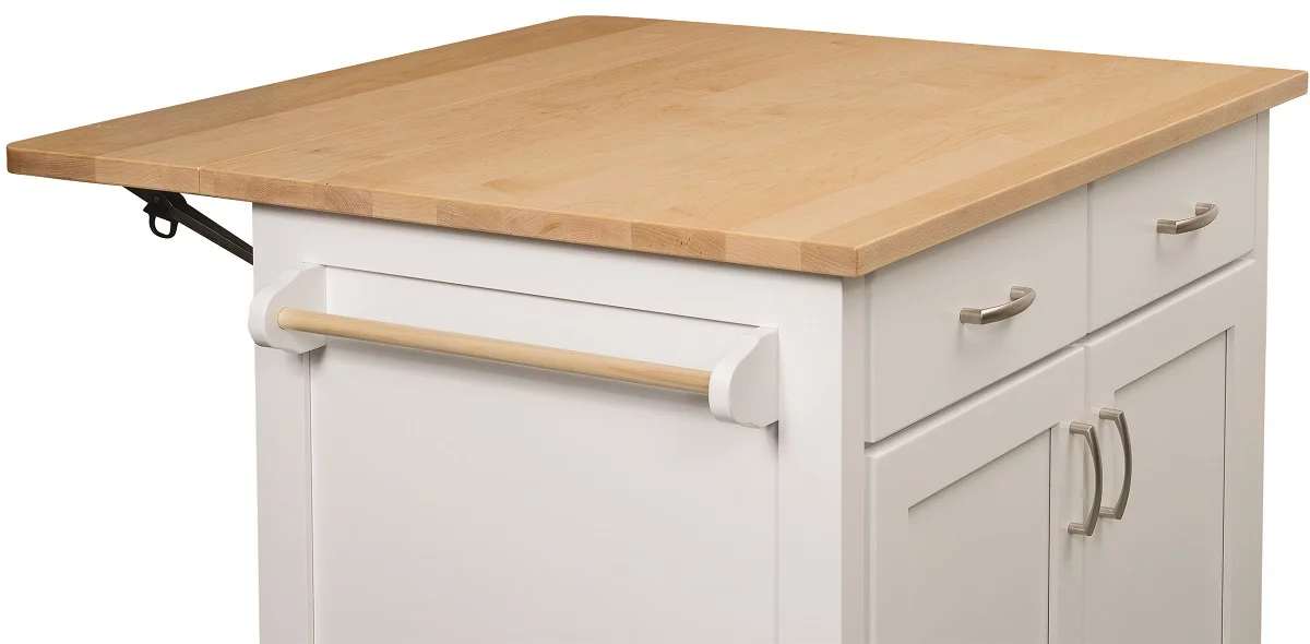 Kitchen Island with Drop Leaf