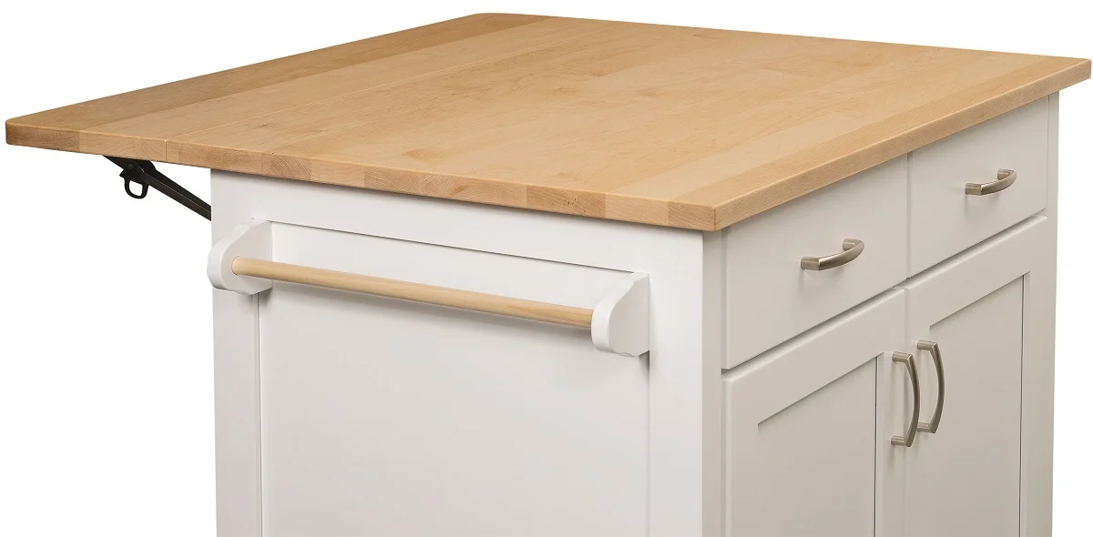Kitchen Island with Drop Leaf