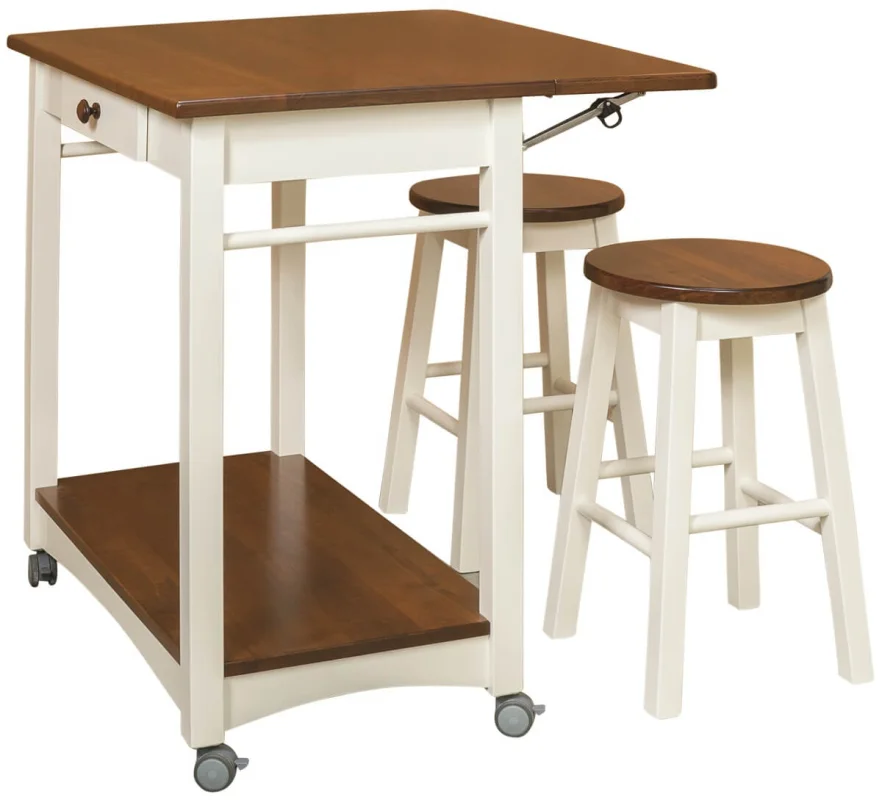 Kitchen Cart with Stools