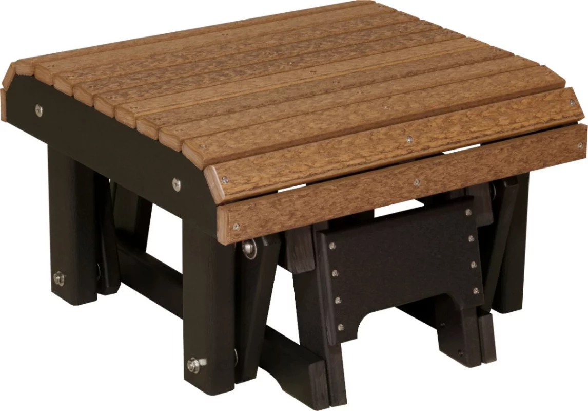 Antique Mahogany and Black Cape Lookout Gliding Footrest