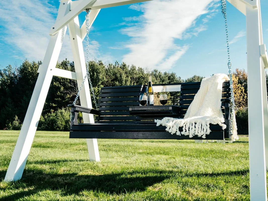 Poly Lumber Swing with Stand