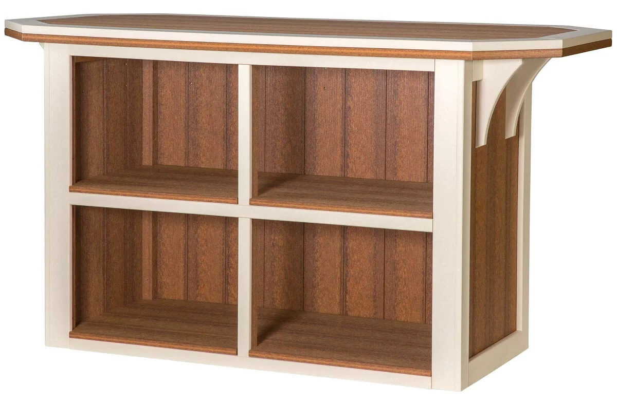 Outdoor Serving Bar with Shelves