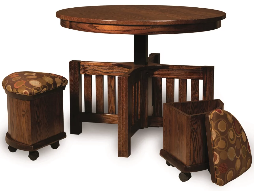 Round Breakfast Table and Stools