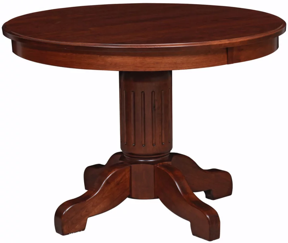 Cavalier Round Wooden Client Table - Countryside Amish Furniture