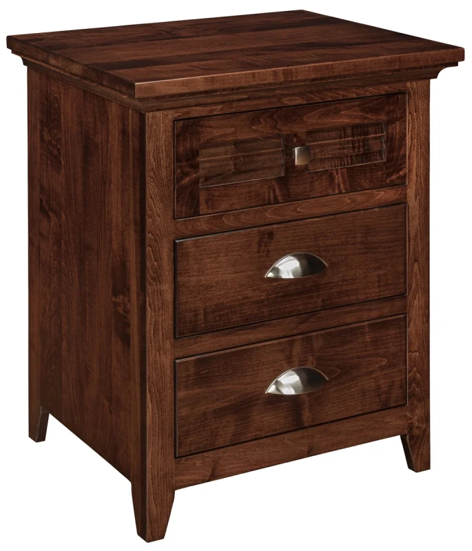 Cerro Gordo 3-Drawer Bedside Table