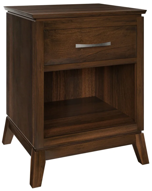 Rustic Cherry Bedside Table