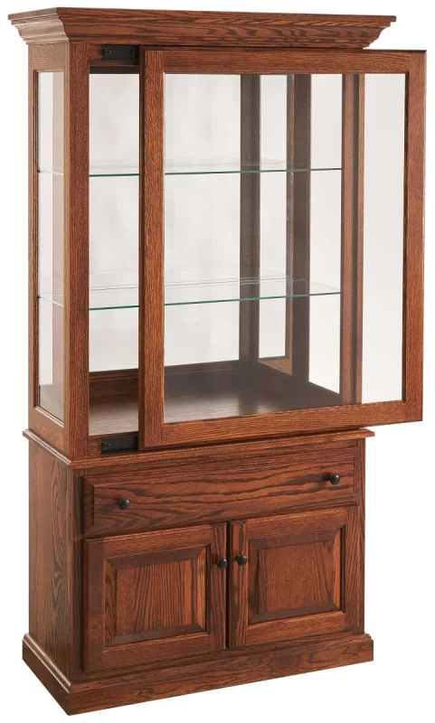 Cherry Curio with Base Storage