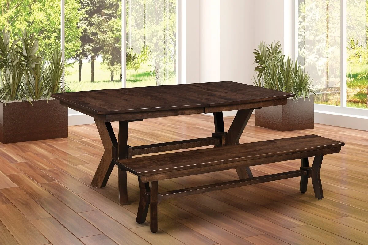 Cochran Butterfly Leaf Table and Bench