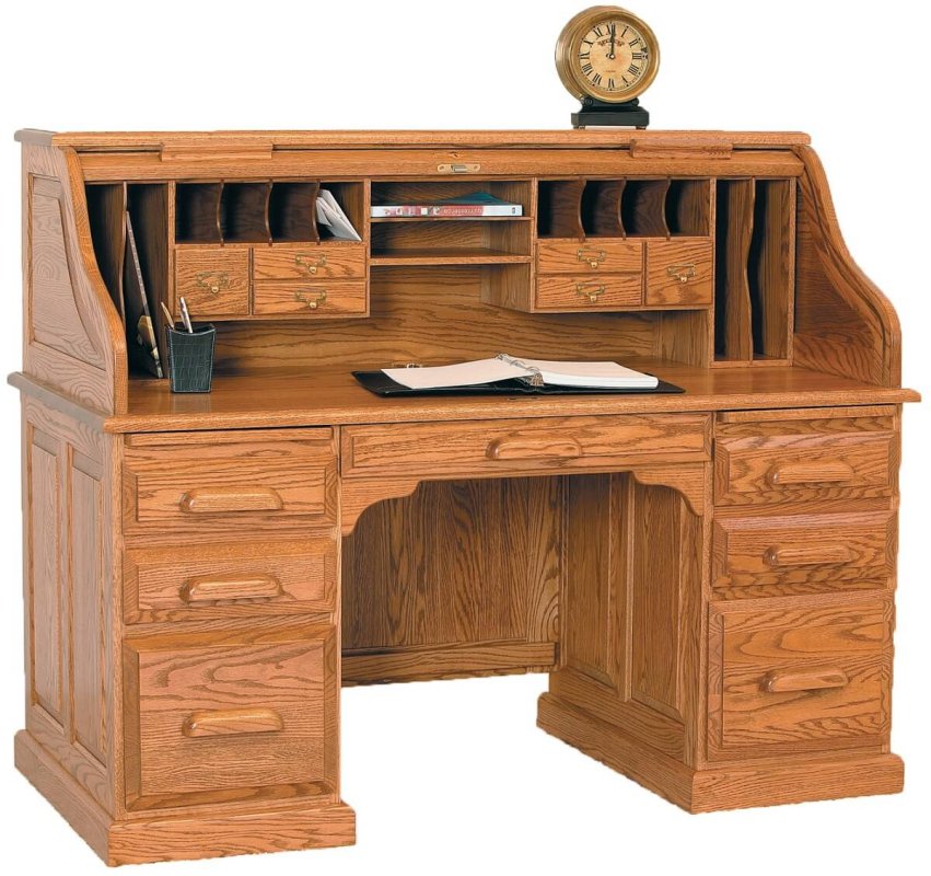 Connelly Oak Rolltop Desk - Countryside Amish Furniture