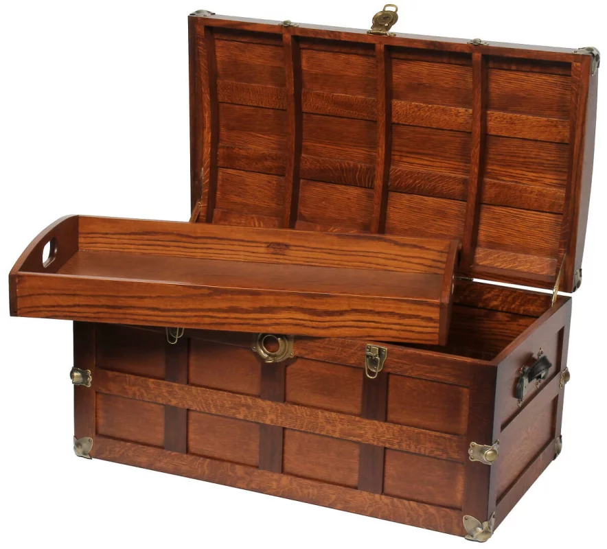 Countryside Amish Furniture Crosby Steamer Trunk - Thumbnail 2