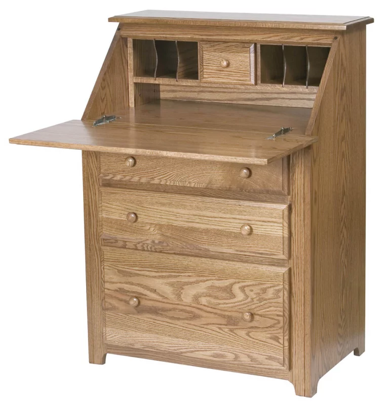 Countryside Amish Furniture Cuper’s Cove Drop Front Desk - Thumbnail 2