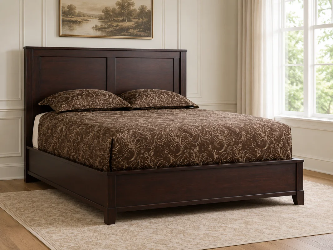 Contemporary High Panel Bed