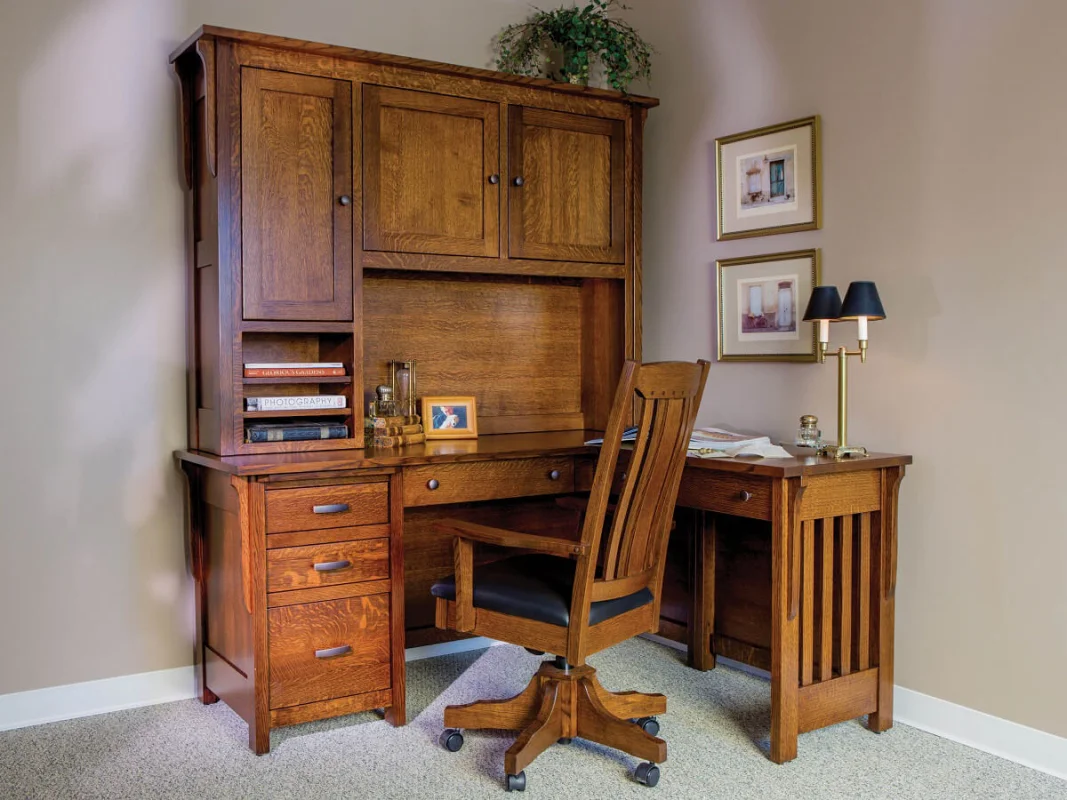 Shown in Quartersawn White Oak