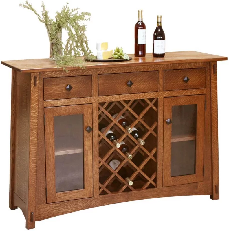 Countryside Amish Furniture Eaton McCoy Wine Cabinet