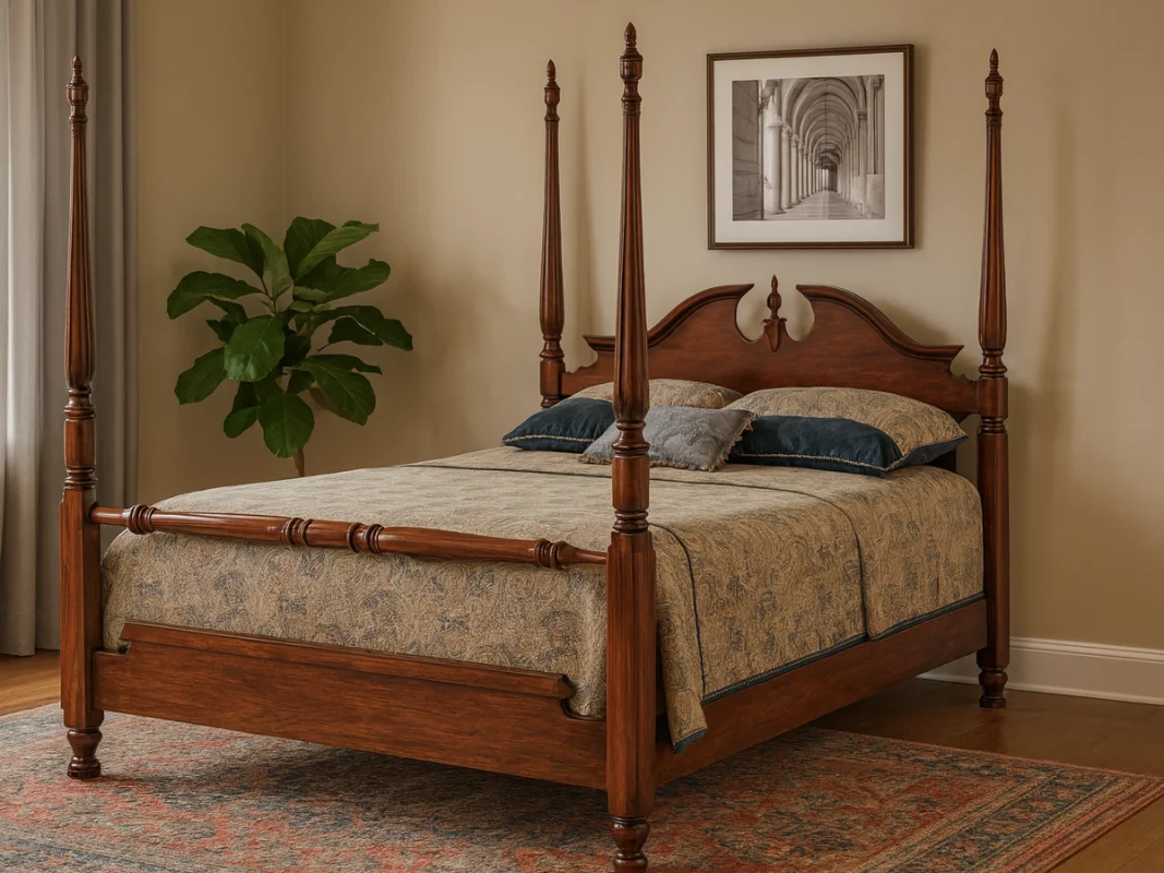 Traditional Cherry Four Poster Bed