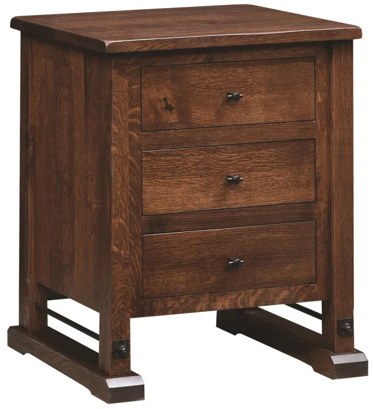 Elkton 3-Drawer Bedside Table