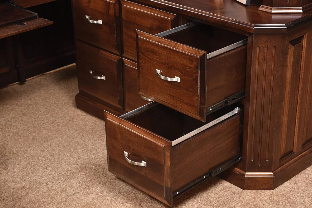 Corner Desk with Hutch Removed