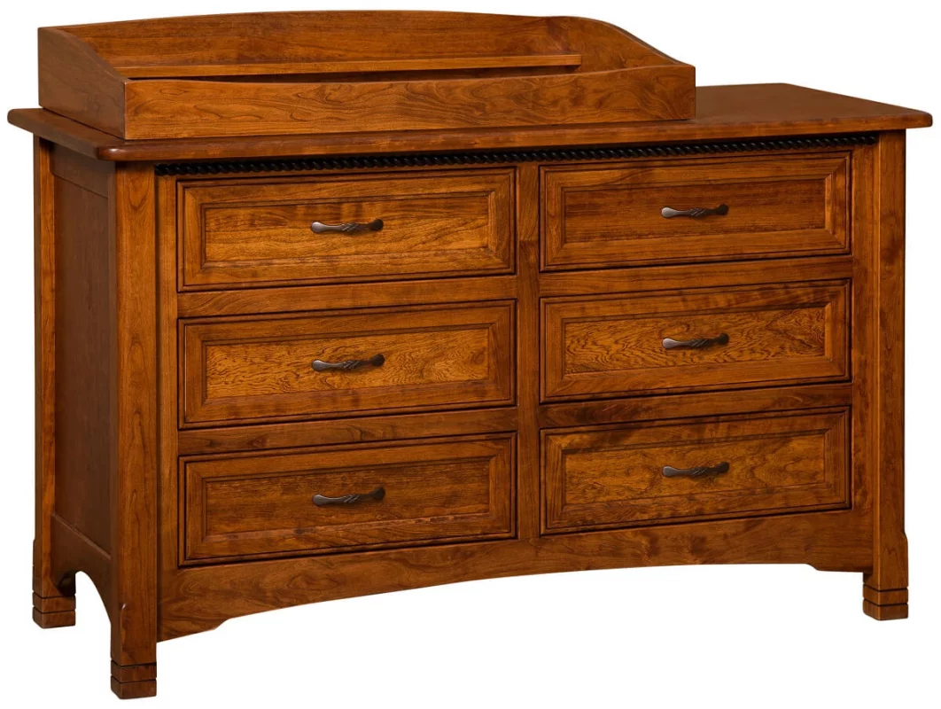 Cherry Changing Table Dresser