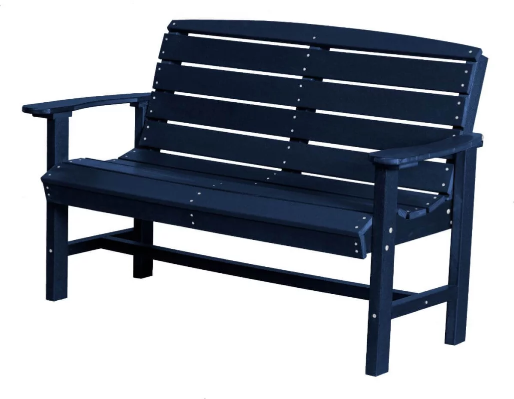 アメリカ製　アウトドアベンチ ネイビー コット　byer　usa Green Bay Outdoor Bench - Countryside Amish Furniture
