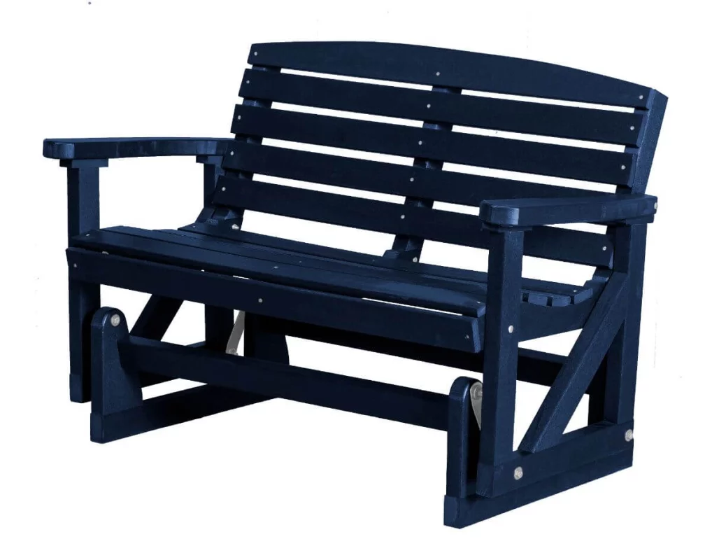 Patriot Blue Green Bay Outdoor Double Glider