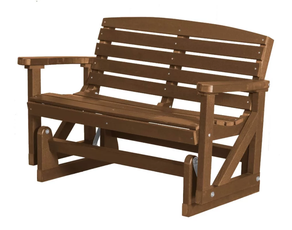 Tudor Brown Green Bay Outdoor Double Glider