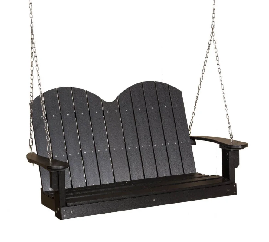 Black Green Bay Outdoor Swing