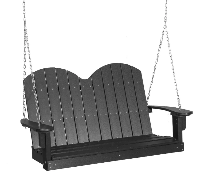 Dark Gray Green Bay Outdoor Swing