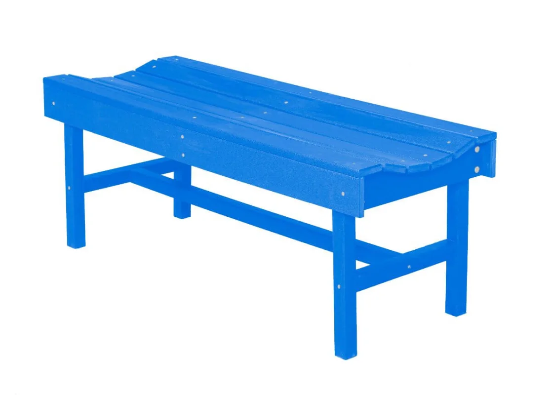 Blue Green Bay Park Bench