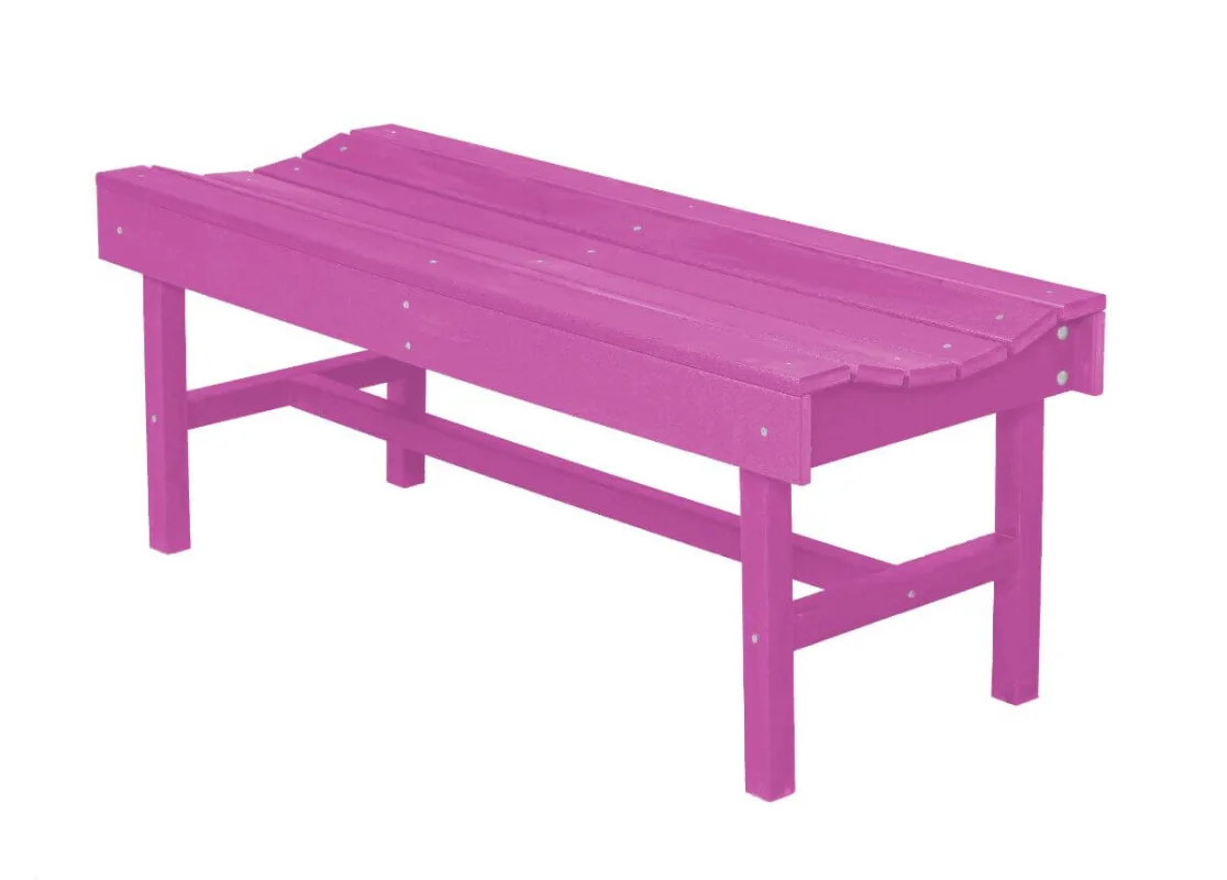 Purple Green Bay Park Bench