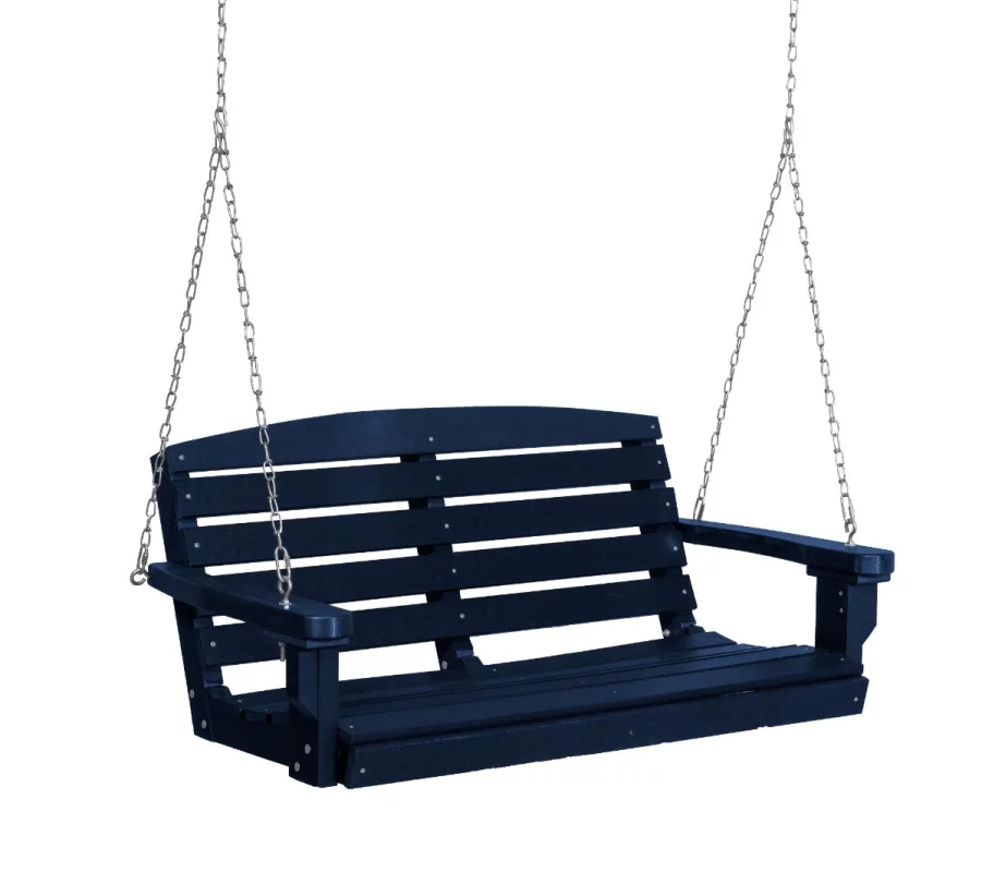 Patriot Blue Green Bay Porch Swing