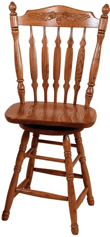 Griffin Swivel Pub Stool in Oak