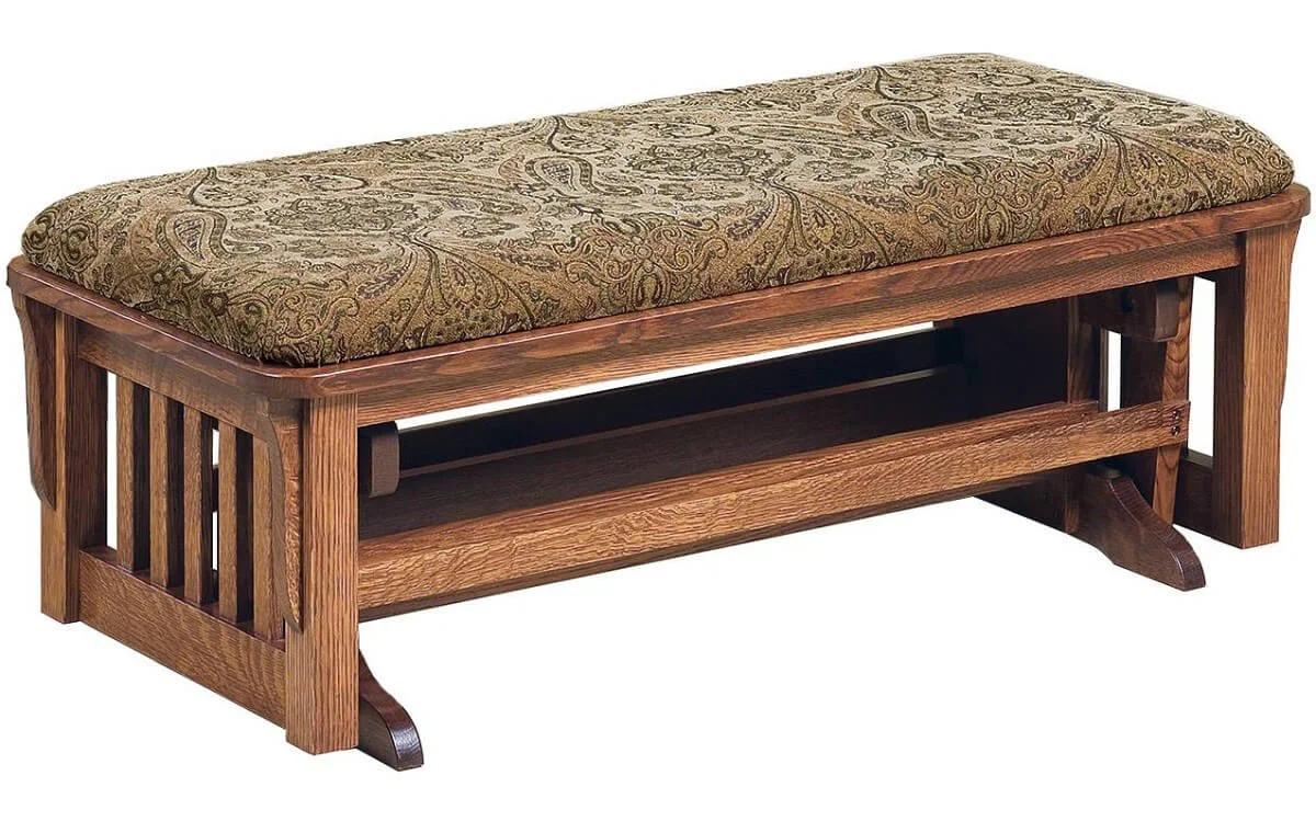 Hallstat Loveseat Gliding Ottoman