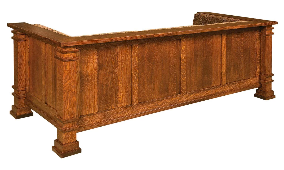 Finished Paneled Sofa Back