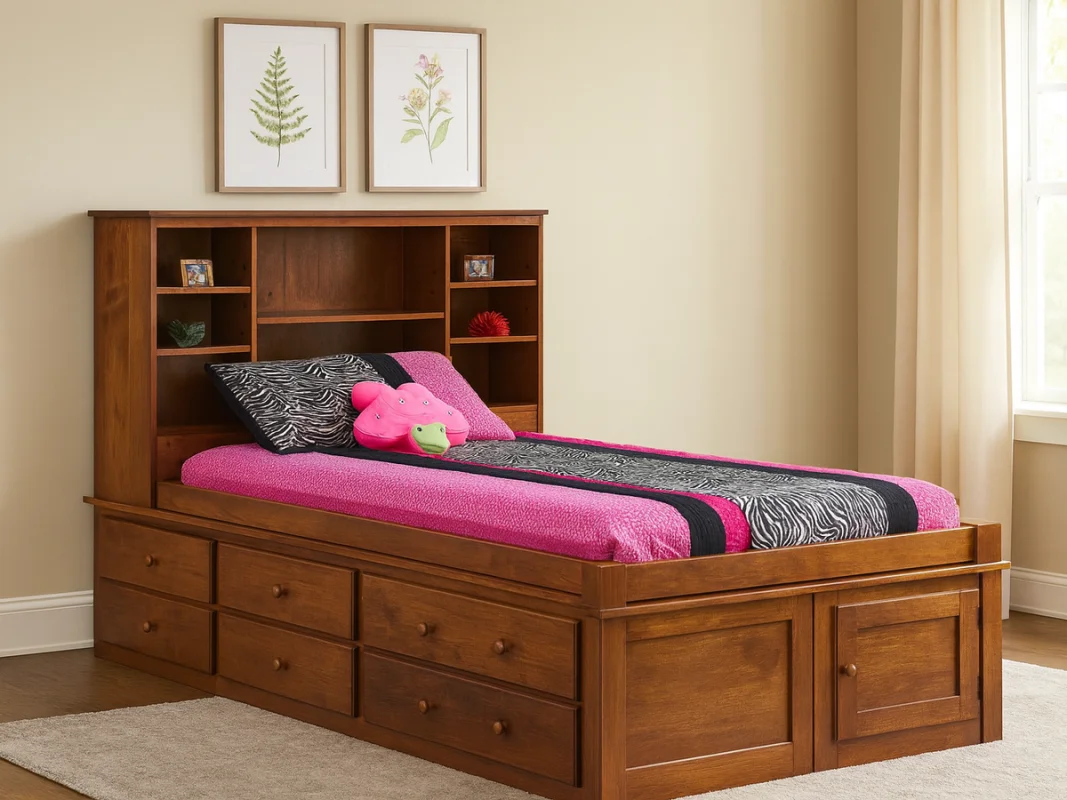 Heflin Amish Captain's Bed
