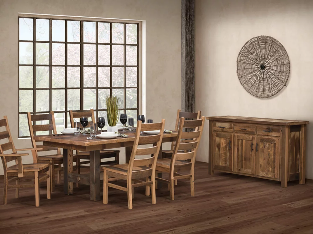 Shown with Flagstaff Chairs and Croydon Server
