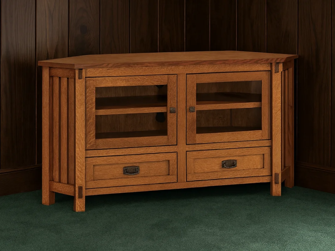 Laird 2-Drawer Corner TV Stand
