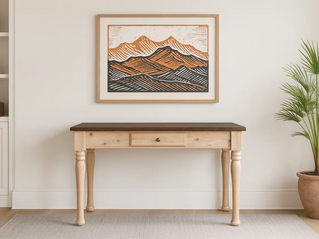 Langley Turned Leg Writing Desk