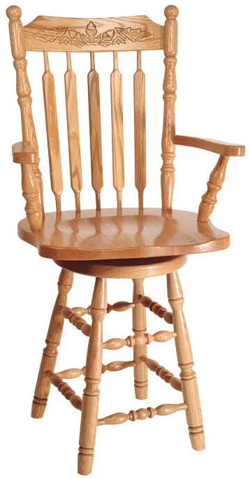 Larkin Counter Height Stool in Oak
