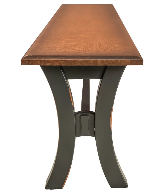 Two Tone Backless Bench