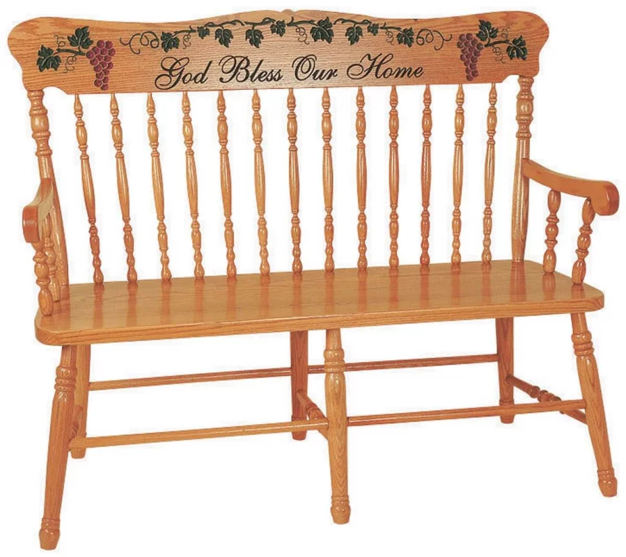Longmeadow Pressback Bench